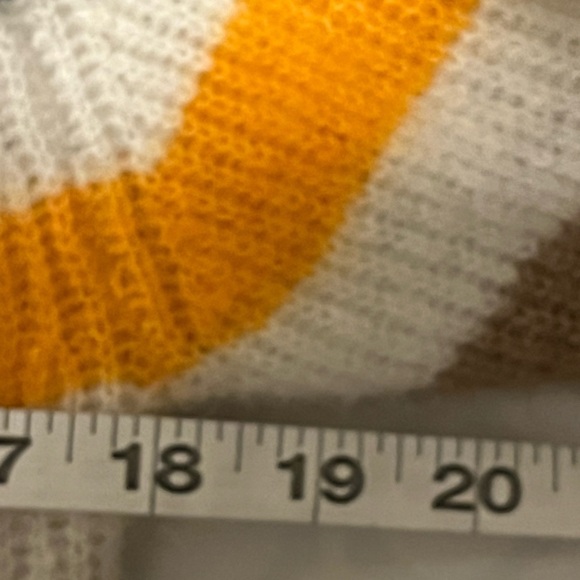 Ganni Soft Wool StripedKnit - Tiger's Eye, Alpaca & Merino Wool Blend, size M - Picture 13 of 13